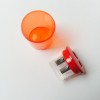 Runde Doppelspitzdose mit integriertem Spänebehälter und Leichtmetall-Anspitzer: Perfekt für Blei- und Farbstifte bis zu 11 mm Durchmesser!