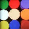 Tempera Farbpucks 6er Set: Hochpigmentierte Farbtabletten für kostengünstiges Malen mit Pinsel und Wasser